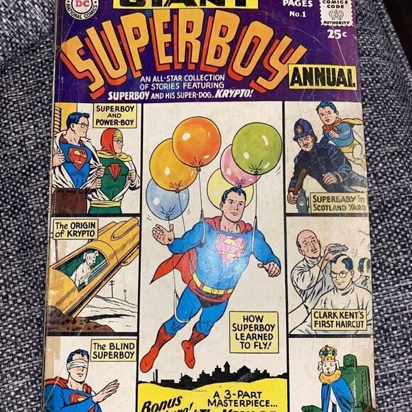 Vintage 1964 Superboy Krypto the Super Dog Comic Magazine - Picture 1 of 5